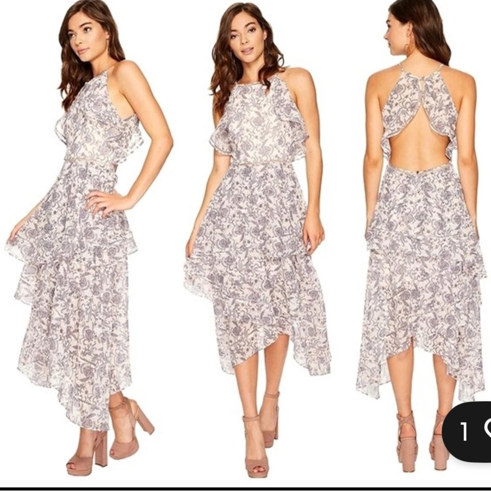 Keepsake Floral Halter Neck Women Dress